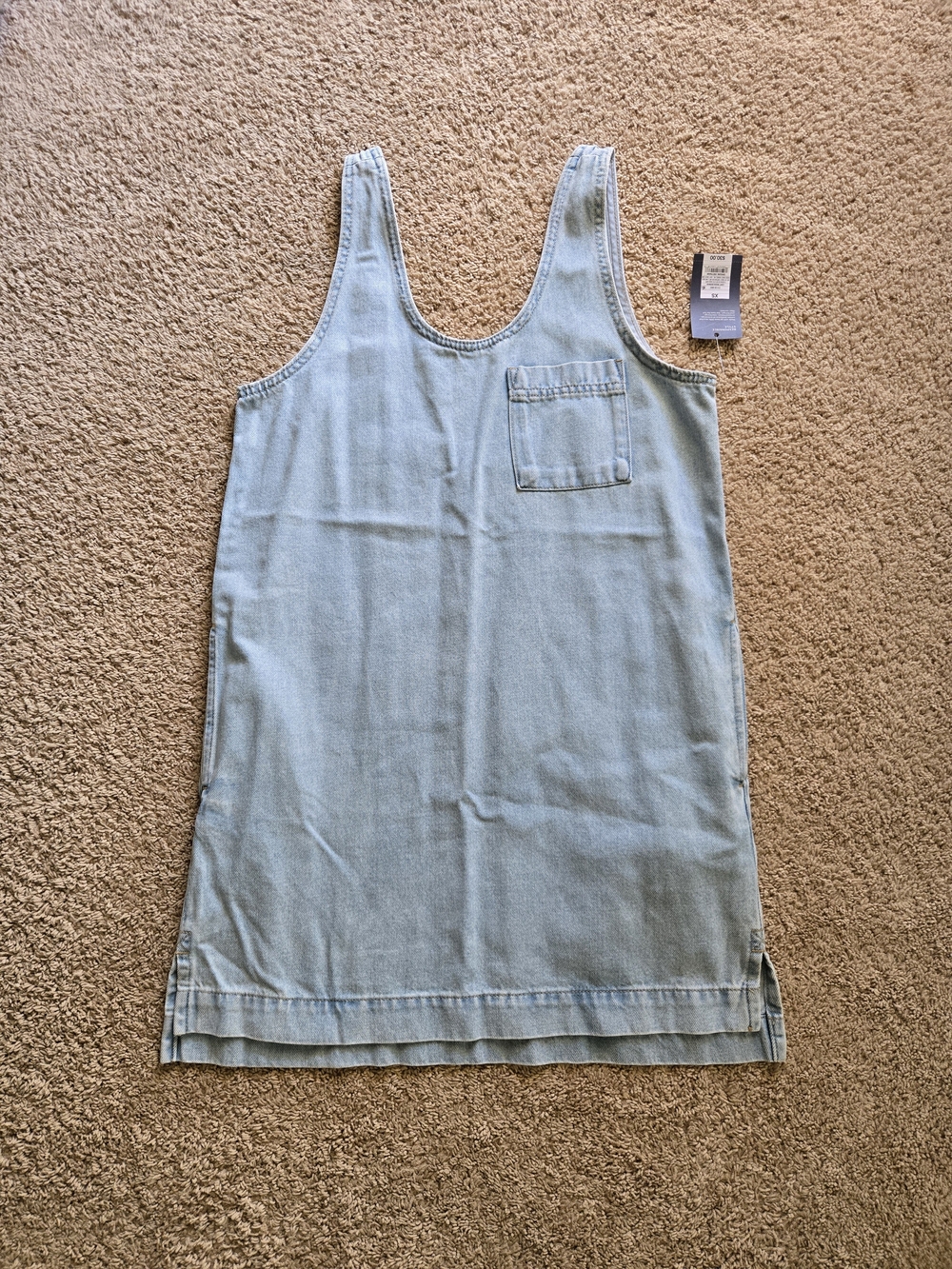 Universal Thread Light Blue Denim Tank Dress